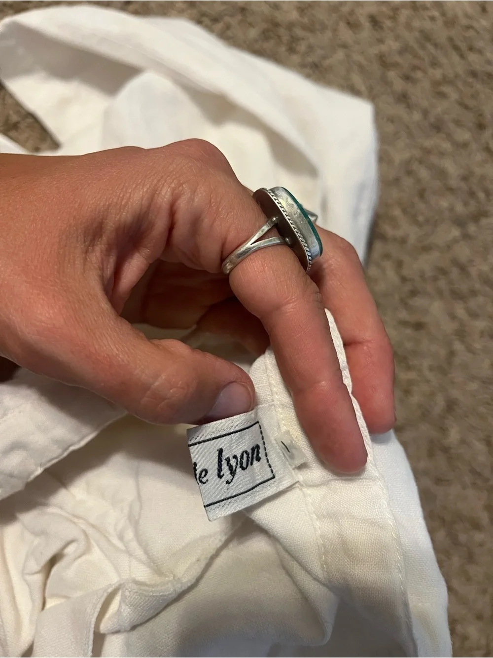 Grace de Lyon White Linno Maxi Skirt